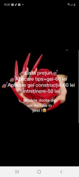 Aplic unghii construcție-tips
